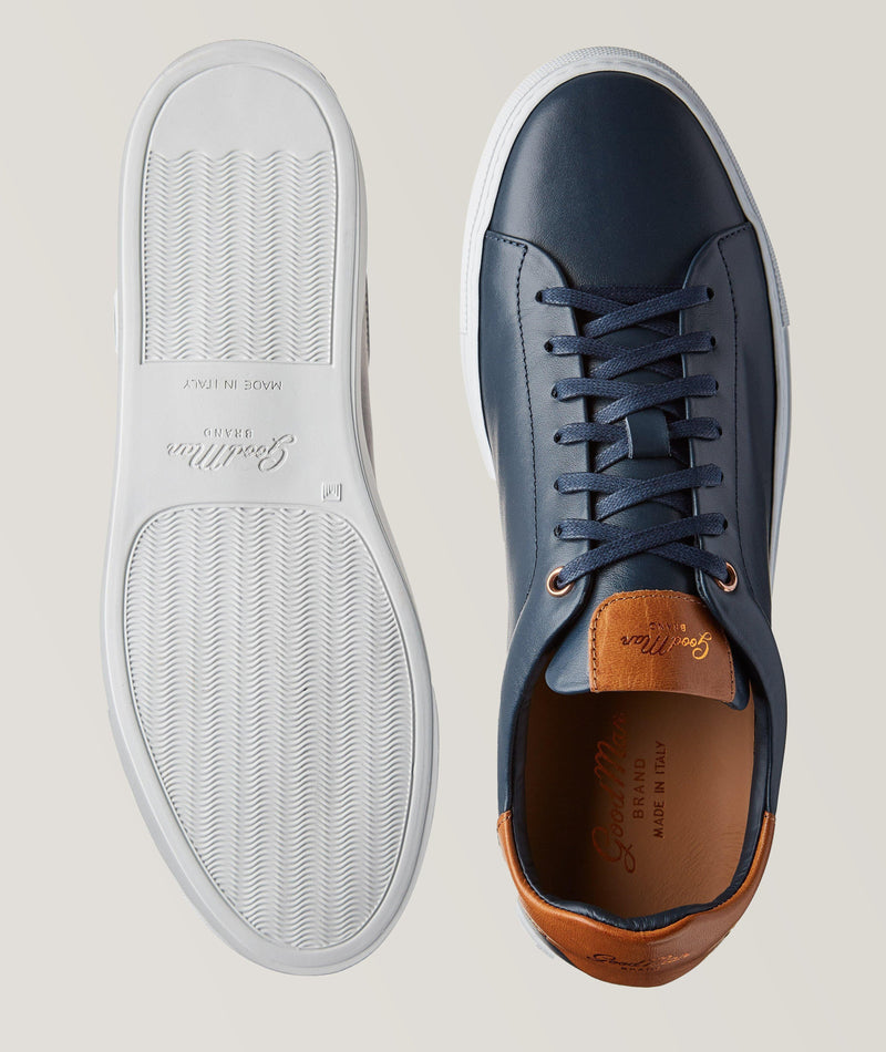 Good Man Brand - LEGEND LO TOP SNEAKER - NAVY / VACHETTA