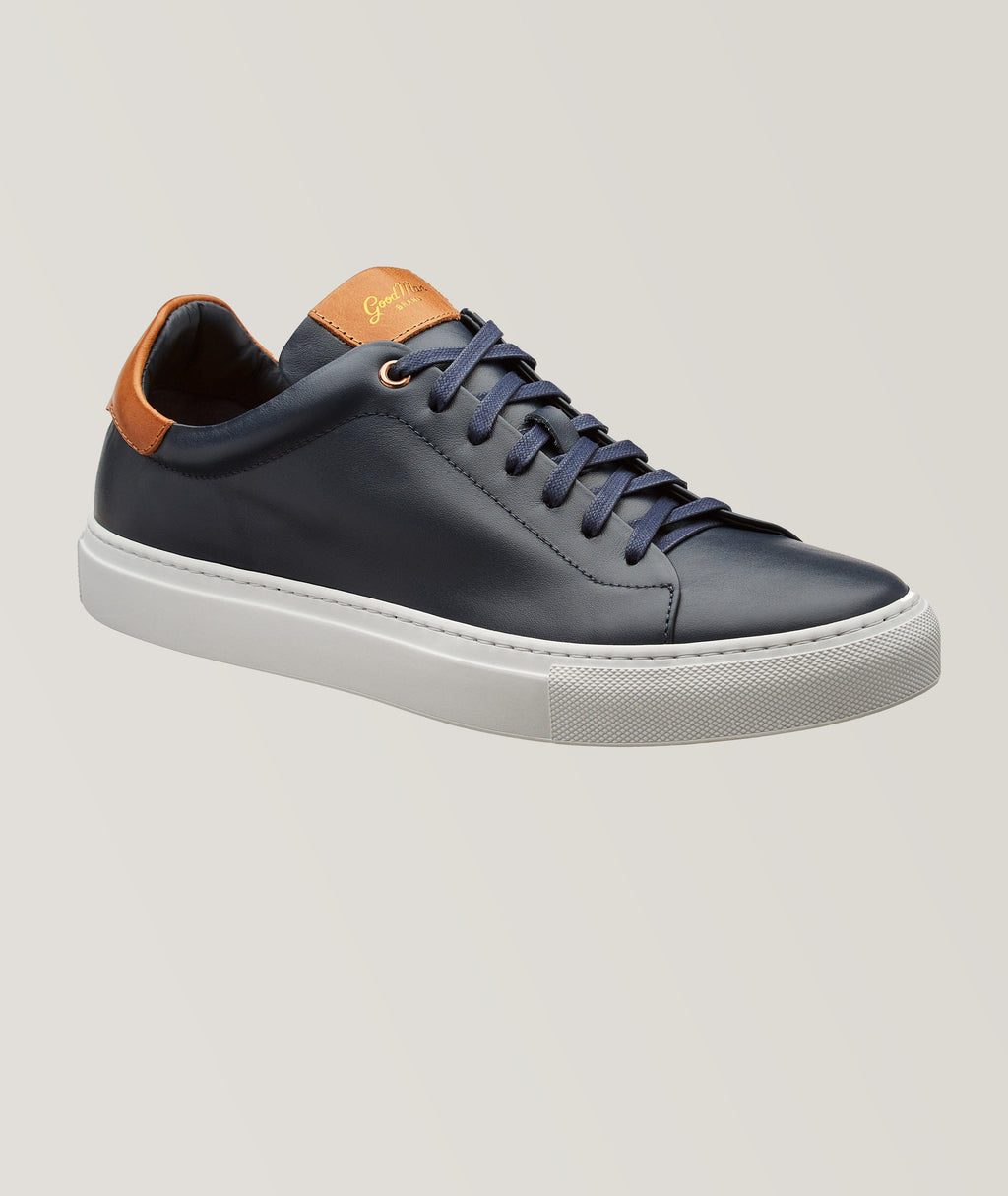 Good Man Brand - LEGEND LO TOP SNEAKER - NAVY / VACHETTA