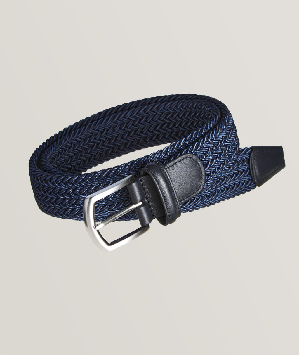 Anderson's Braided Belt - Classic Navy Elegance