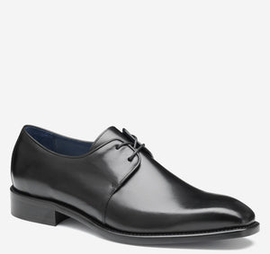 Johnston & Murphy - Larson Plain Toe - Black Italian Calfskin