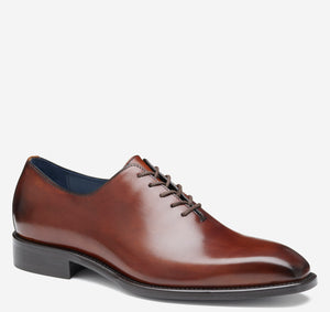 Johnston & Murphy - Larson Plain Toe - Mahogany Italian Calfskin