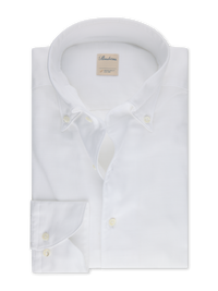 Stenstroms - White Twill Shirt - Fitted Body