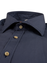 Stenstroms - Navy Twill Shirt - Fitted Body