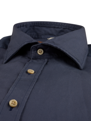 Stenstroms - Navy Twill Shirt - Fitted Body