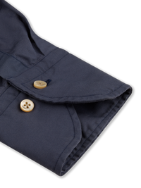 Stenstroms - Navy Twill Shirt - Fitted Body