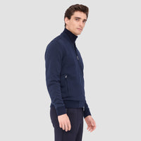 Bugatchi - Full Zip Long Sleeve Sweater - Navy