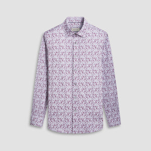 Bugatchi -  James Floral OoohCotton® Shirt - Cement