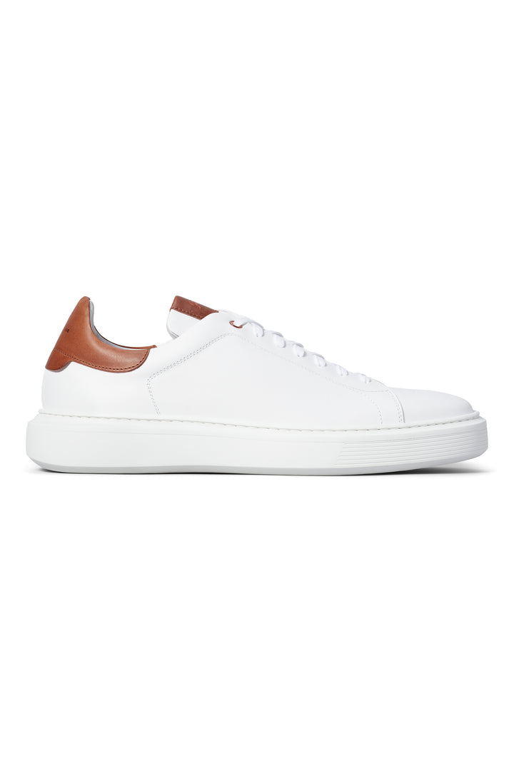 Good Man Brand - Legend London II Modern Ultralight Sneaker - WHITE/DARK VACHETTA