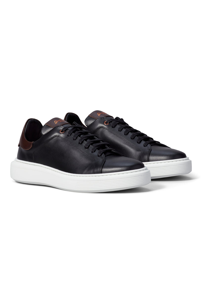 Good Man Brand - Legend London II Modern Ultralight Sneaker - BLACK/DARK VACHETTA