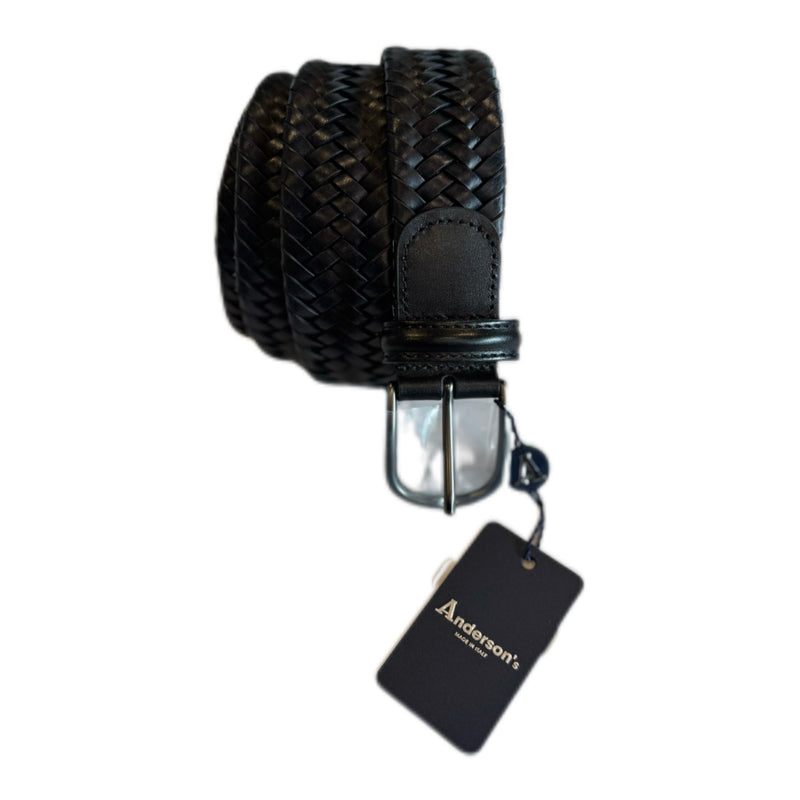 Anderson's Belt - Black Leather Stretch Belt