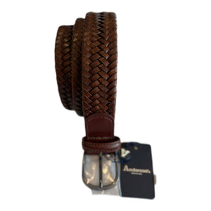 Anderson's Belt - Tan Leather Woven Stretch Belt