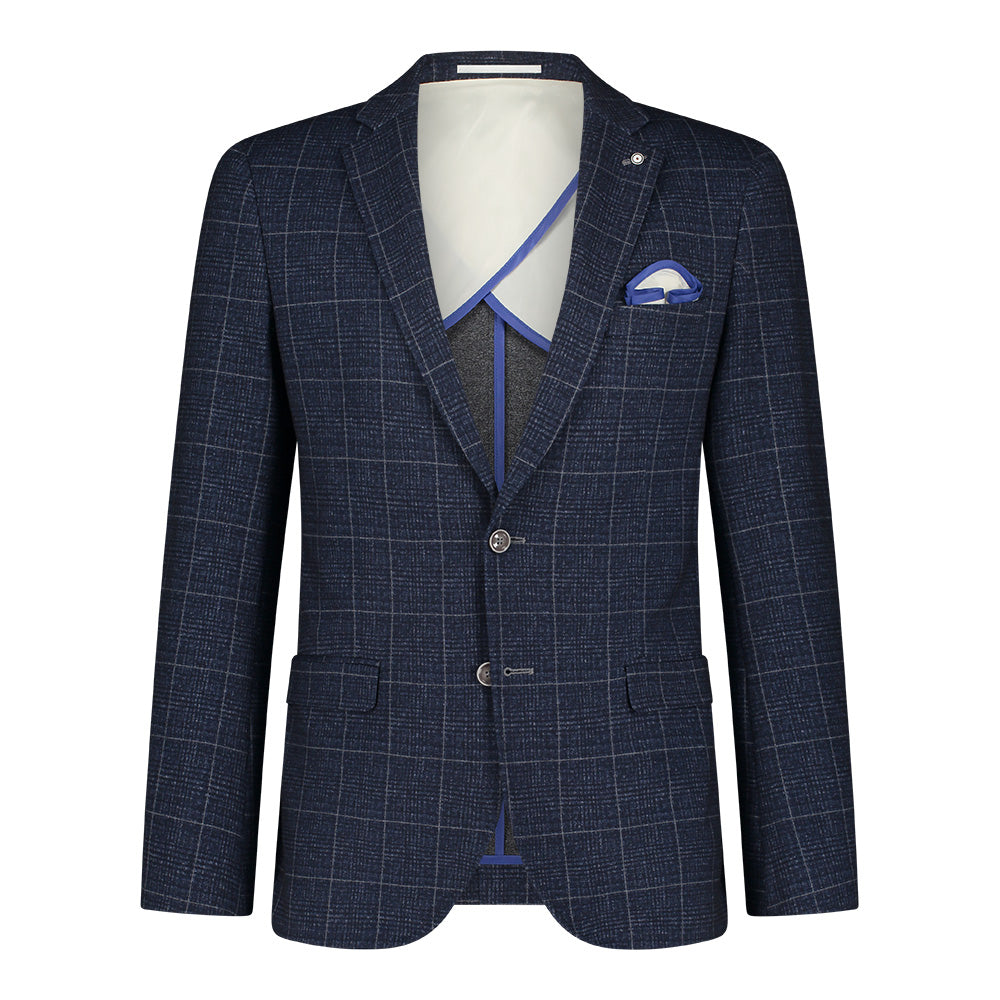 Blue Industry - Check Suit - Navy