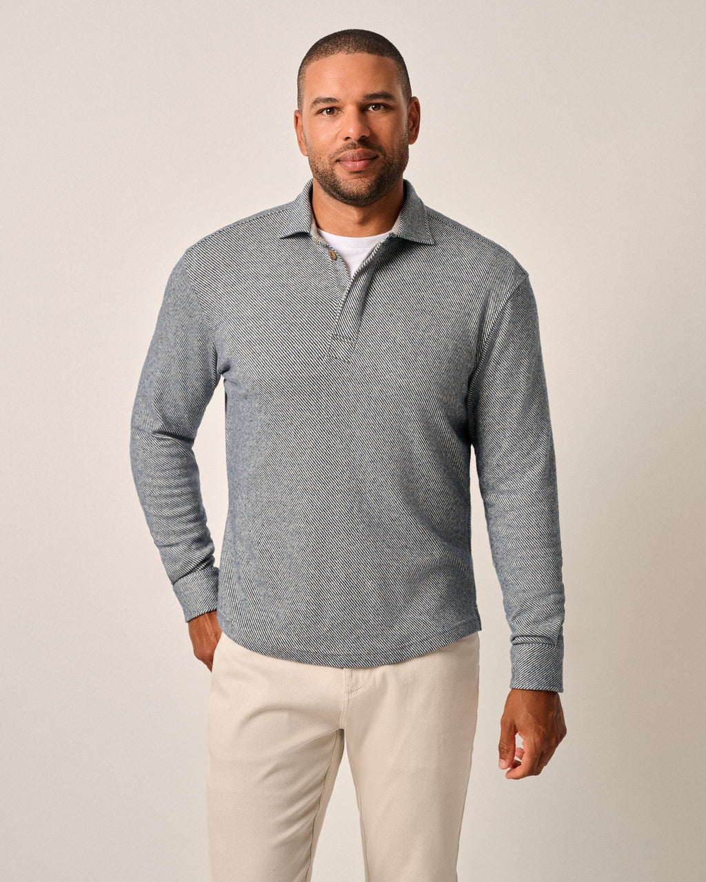 Johnnie - O - Middleton Cotton Stretch Flannel Pullover