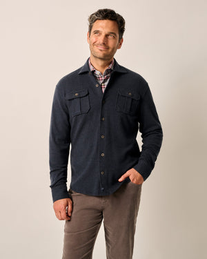 Johnnie - O - Briggs Stretch Flannel Lodge Shirt - Navy