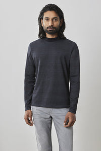 Robert Barakett - Walcove Long-Sleeve High Crew - Navy