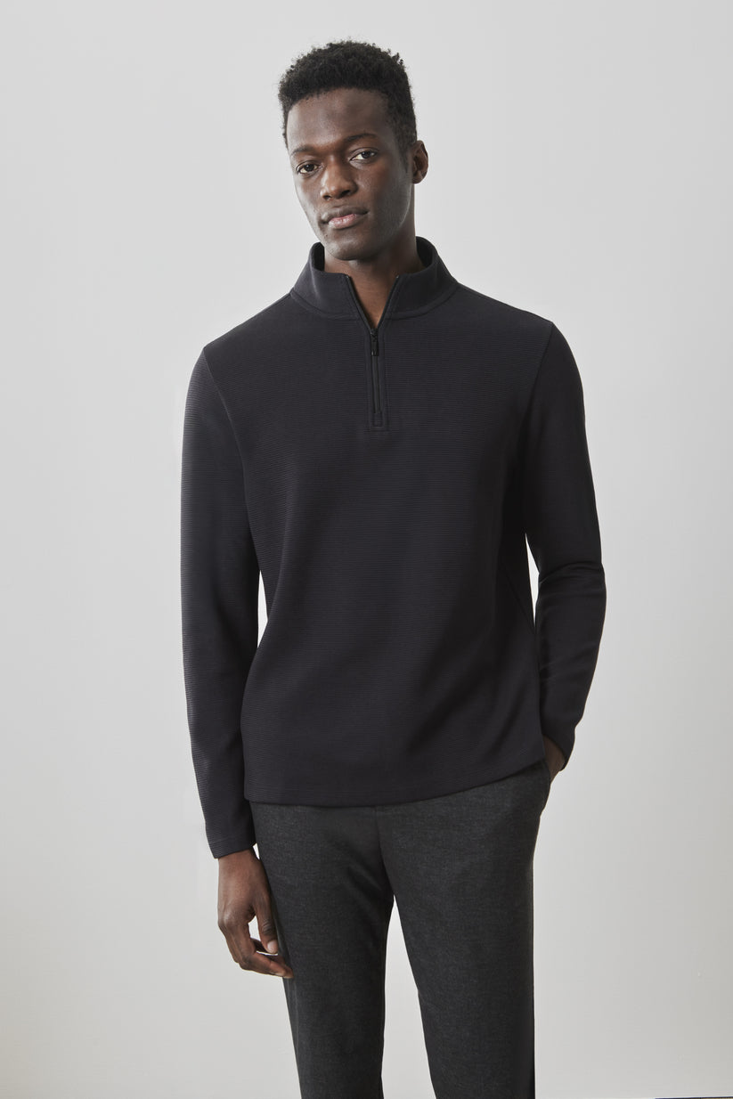 Robert Barakett - Karuna Long-Sleeve Half Zip - Black