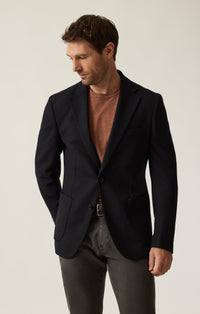 34 Heritage -  Matteo Smart Knit Blazer - Navy