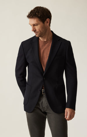 34 Heritage -  Matteo Smart Knit Blazer - Navy