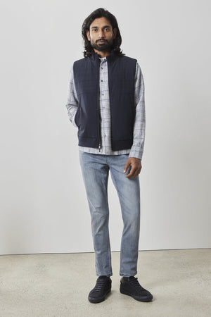 Robert Barakett - Fremantle Quilted Vest - Navy