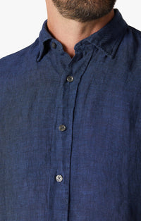 34 Heritage - Dress Shirt - Linen Indigo